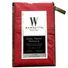 new RED Wamsutta Cool Touch Percale 350 TC 100% Egyptian Cotton King Pillowcases