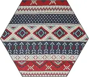 Bsbkoj Picnic Blanket, Lightweight Outdoor Rug – Reusable Colourful Hexagonal Lightweight Blanket for Family, Child, Garden, Holiday, Beach, Outdoor
