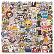 Mix 10/50 PCs Labubu graffiti Luggage Notebook Laptop Car waterproof Stickers