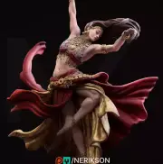 1/24 Resin Dancer Girl Unpainted Unassembled 4457
