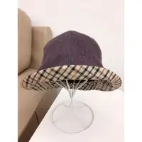 在飛比找蝦皮購物優惠-DAKS 深紫色 毛料 帽子