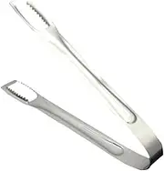 PHENOFICE Premium Stainless Steel Ice Tongs Food Serving Clamps for Home Parties Buffets and Catering Events Versatile Kitchen Tool for Ice Pastries Fruits and Salads Silver