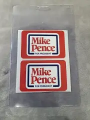 Mike Pence Official Campaign Stickers Lot Of 2 Presidential Candidate 2024