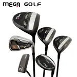 【MEGA GOLF】MAX PLUS 3W/1UT/7I/1PT+COVER 贈球袋 日規(男桿 套桿 高爾夫球桿)