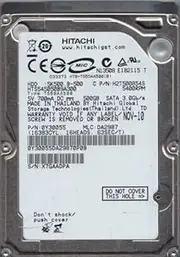 Hitachi HTS545050B9A300-500GB 5.4K RPM SATA 9.5mm 2.5" HD (Renewed)