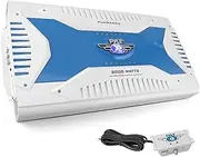 Pyle 6 Channel Marine Amplifier Receiver - Waterproof Wireless Bridgeable Audio Amp for Stereo Speaker with 2000 Watt Power Dual MOSFET Supply, GAIN Level, RCA Inputs and LED Indicator