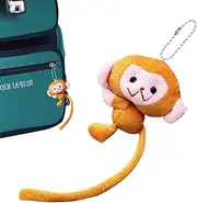 Monkey Keychain | Monkey Keyring | Cartoon Stuffed Keychain Doll | Stuffed, Plush Pendant, Creative Soft Animal Toy, Decorative Accessory, Car Keys Holder For Boys Girls