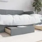 bed drawers storage under bed grey fabric engineered wood 67x50x16 3910