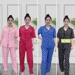 BIGSIZE 優質真絲短袖睡衣女士睡衣 - PANDASHOP