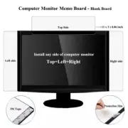 Monitor Memo Board, 2PCS Multifunction Note Holder for Computer Screen - NIB