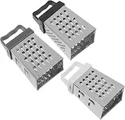 KOCKSHION 3Pcs Stainless Steel Multipurpose Grater Wear Resistant Vegetable Graters for Potatoes Carrots Cucumbers Kitchen Supply Essential for and Cleanup