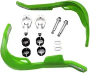 TDR Green Motorcycle Plastic Handguards 7/8" 22mm and 1 1/8" 28mm Hand Guards Protector Protection for Motocross Dirt Bike Pit Bike Off Road ATV