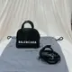 [二手] 【台灣現貨】Balenciaga 巴黎世家 ville 黑色迷你鱷魚紋小牛皮貝殼包 斜肩包 手提包