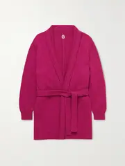 [THE ROW KIDS] THE ROW KIDS - Huey Belted Cashmere Cardigan - Fuchsia - 8 years 8 years Pink