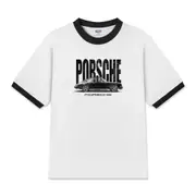 Áo Thun Ringer Relaxed Fit Black Porsche T-Shirt