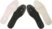 [Ipetboom] Dress Work Shoes Insoles Thin Fake Leather Inserts for Men Women Absorption Pads for Boots Heel Toe Support