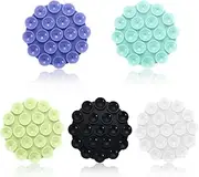 5pcs Silicone Suction Cup Phone Holders, Multipurpose Phone Suction Mount for Car Phone Mini Suction Cup Mat Suction Phone Case Self-Adhesive Support for Mobile Power Mobile Phones(5 Colors)