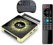X96 X10 8K Ultra HD Android TV Box Android 11.0 Amlogic S928X LPDDR4 4GB RAM 32GB ROM WiFi6 1000M BT5.2 USB3.0 Support AV1 8K 60fps H.265 HDR Box with i8 Keyboard