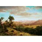 Albert Bierstadt, Wind River Country, 1860, Lustre Canvas Print, A1 Size