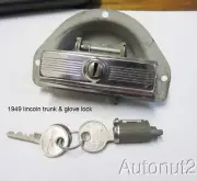 1949 Lincoln Cosmopolitan Lock set trunk lock and glove lock set NOS original