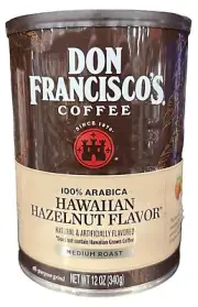 Don Francisco's Coffee Hawaiian Hazelnut Flavor Medium Roast Ground Coffee 12 oz