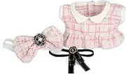 Premium Doll Clothes for Labubu - Luxury Chic Style Set for 17cm Labubu Dolls, Labubu Outfit for Display, Collectors, Gift - Cute Miniature Fashion Accessories - Pink Camellia (No Doll)