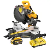 DeWALT 54V 9.0Ah XR 305mm Flexvolt Sliding Mitre Saw Kit DCS781X1-XE