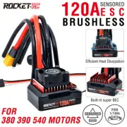 120A Sensored Brushless ESC for 1/8 1/10 RC Car Crawler Truck 380 390 540 Motor