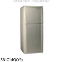 在飛比找蝦皮商城優惠-聲寶【SR-C14Q(Y9)】140公升雙門冰箱晶鑽金 歡迎