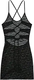 [STKARCV] 1PCS Wrap Around Cross Back transparent Tunic Cover Up Cover-ups Dress Wear Beachwear Female