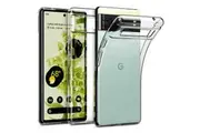 Google Pixel 6a (6.1) Ultra Slim Premium Crystal Clear TPU Gel Back Case by MEZON Shock Absorption, Wireless Charging Compatible (Pixel 6a, Gel)