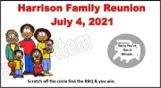 10 FAMILY REUNION SCRATCH OFF party games favors PERSONALIZED cookout BBQ