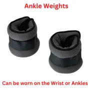 2pcs GYM Fitness Ankle Wrist Weights Hand Leg Straps YOGA Sport Equipment 1& 2KG