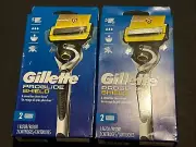 Gillette ProGlide Shield Men 5-Blade Razor (1 Handle & 2 Cartridges ea) 2 Boxes