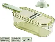 Veggie Slicer - Onion Slicer,Vegetable Chopper with Container Kitchen Tool for Potato Carrot Salad Cooking Food Prep BBQ Camping Outdoor