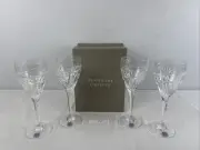 Tipperary Crystal Rare 4pc Set Mint Clear Wine Glasses