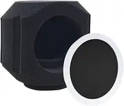 Microphone Isolation Ball - Microphone Isolation Shield | Sound-Absorbing Shield with Filter, Wind, Portable Soundproof Cover for Podcast Singing Rapping Home Studio Live Performanc
