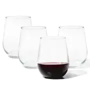 TOSSWARE Reserve 16oz Stemless Wine Set of 4 Tritan Unbreakable Glasses