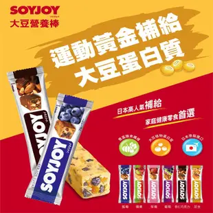 [日本 SOYJOY]《白巧新上市》大豆營養棒 大豆蛋白棒 能量棒 Soy Nutrition Bar 盒裝【巴弟商城】