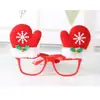 【摩達客】聖誕派對造型眼鏡-雪花紅手套