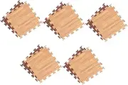 10Pcs Interlocking Floor Mats Thickened Wood Grain Puzzle Mats for Playroom Soft and Safe Crawling Surface for Gym and Home Use