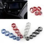 Silver Air Conditioning Audio Buttons Switch Knob Covers Fits Toyota Camry 2018