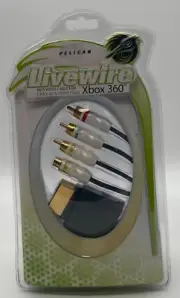 Pelican Livewire AV/S Cable for XBOX 360 8 Ft Double Shielded Gold Ends PL-3613