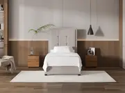 My Style Framed Headboard & Slimline Base - King Single / Haze / Standard Base