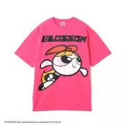 The Powerpuff Girls X atmos pink Color T-shirt Pink Japan Free Shipping New