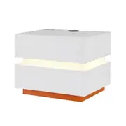 Artiss Smart Bedside Table LED Wireless Charging Ada