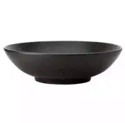 Oneida L6500000735 Luzerne Lava Black 23 oz. Porcelain Bowl - 3 Doz
