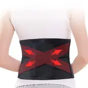 Adjustable Back Brace, Back Support Belt, Breathable Mesh Fixed Waist Belt, E...