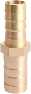 1pcs 2 Way Straight Hose Barb Brass, Barbed Pipe Fitting Reducer Coupler Connector 4mm 5mm 6mm 8mm 10mm 12mm 14mm 16mm 19mm 25mm (Size : 20-10mm OD)