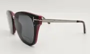 Tom Ford Sunglasses NEW TF 1014 Philippa-02 Color 71A Black Red Square Size 68